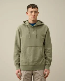 Sale C.P. Company 30/1 Fleece Artisanal Haettetroje Agave Gron