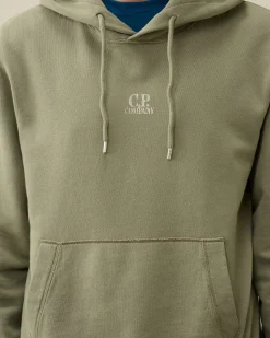 Sale C.P. Company 30/1 Fleece Artisanal Haettetroje Agave Gron