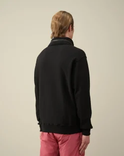 Clearance C.P. Company 30/1 Fleece Handvaerkslogo Sweatshirt Agave Gron