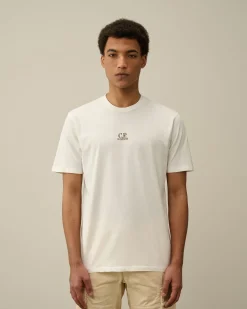 Best C.P. Company 24/1 Jersey Artisanal British Sailor T-Shirt Agave Gron