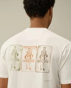 Best C.P. Company 24/1 Jersey Artisanal British Sailor T-Shirt Agave Gron