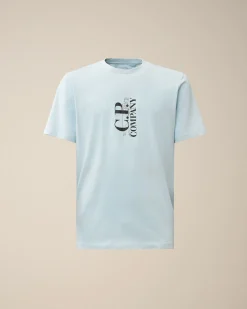Store C.P. Company 24/1 Jersey Artisanal Logo T-Shirt Agave Gron