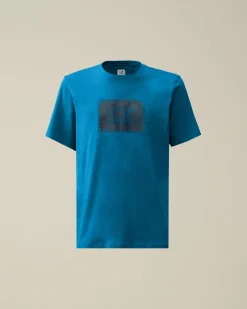 Discount C.P. Company 24/1 Jersey Artisanal Three Cards T-Shirt Wienerbrod Shell-Orange
