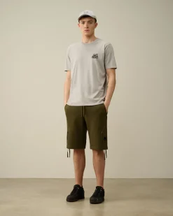 Sale C.P. Company 20/1 Jersey Boxy Langaermet T-Shirt Total Eclipse-Blue