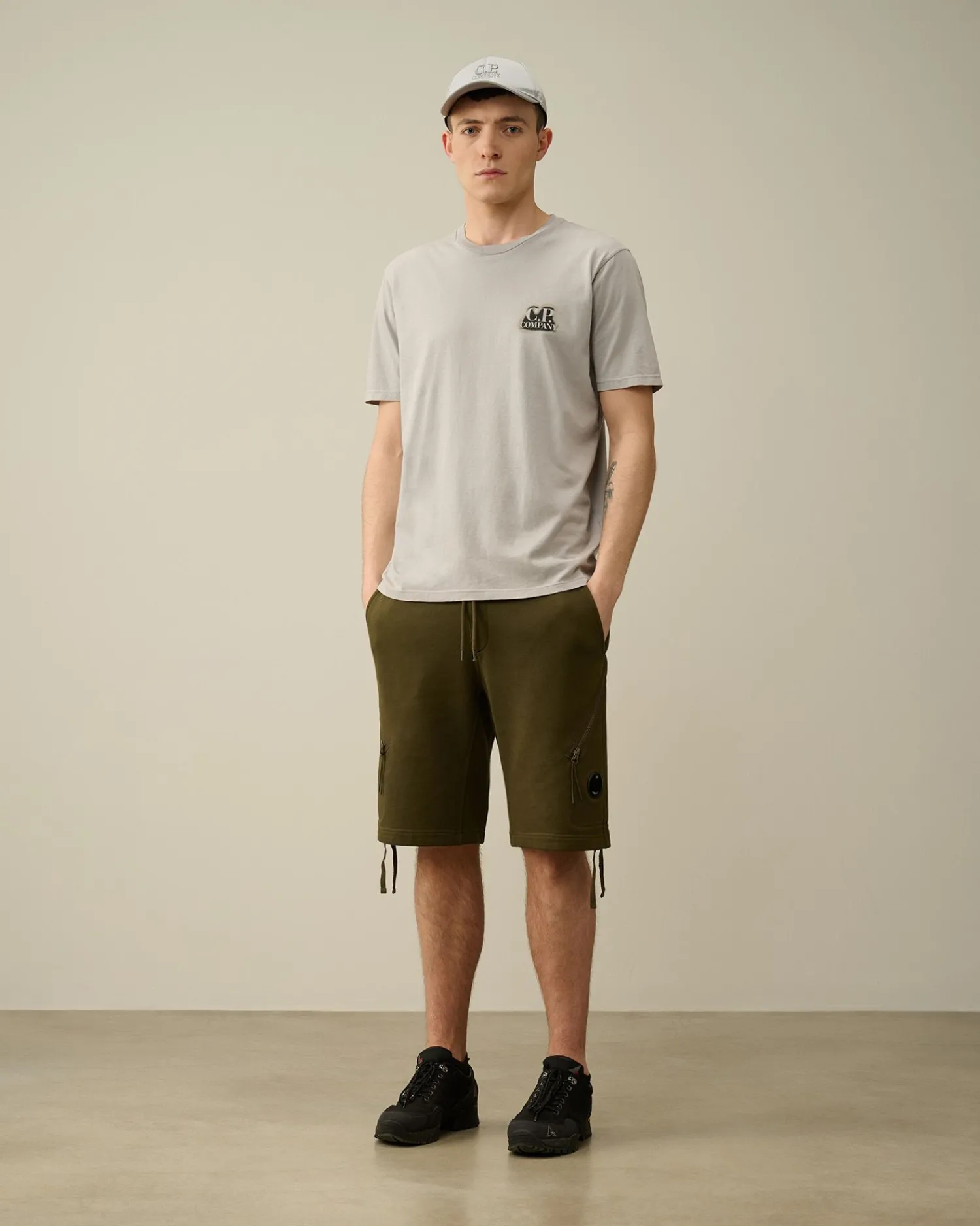 Sale C.P. Company 20/1 Jersey Boxy Langaermet T-Shirt Total Eclipse-Blue