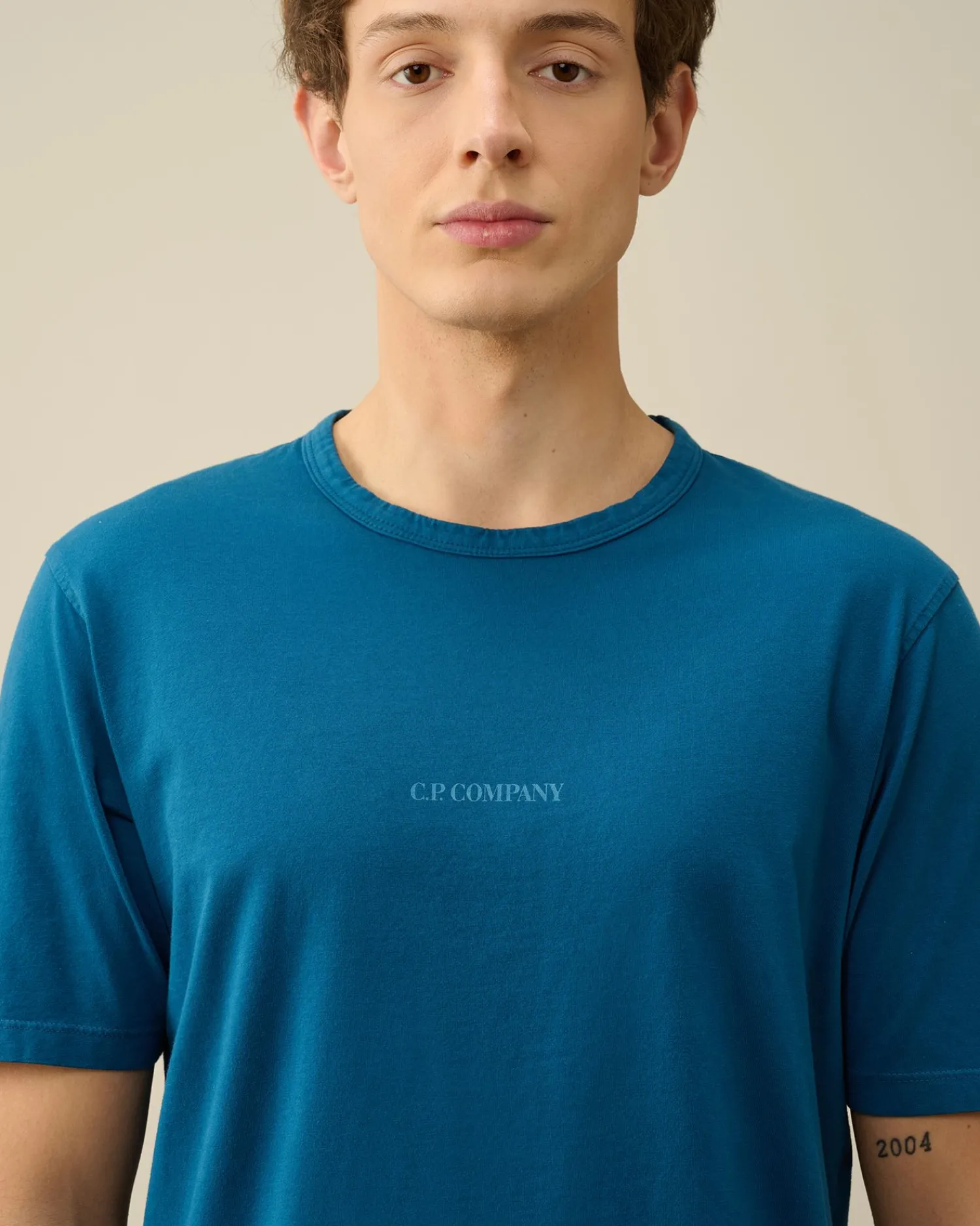 Store C.P. Company 20/1 Jersey Boxy Langaermet T-Shirt Sort