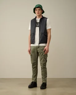 Sale C.P. Company 20/1 Jersey Boxy Logo T-Shirt Sort