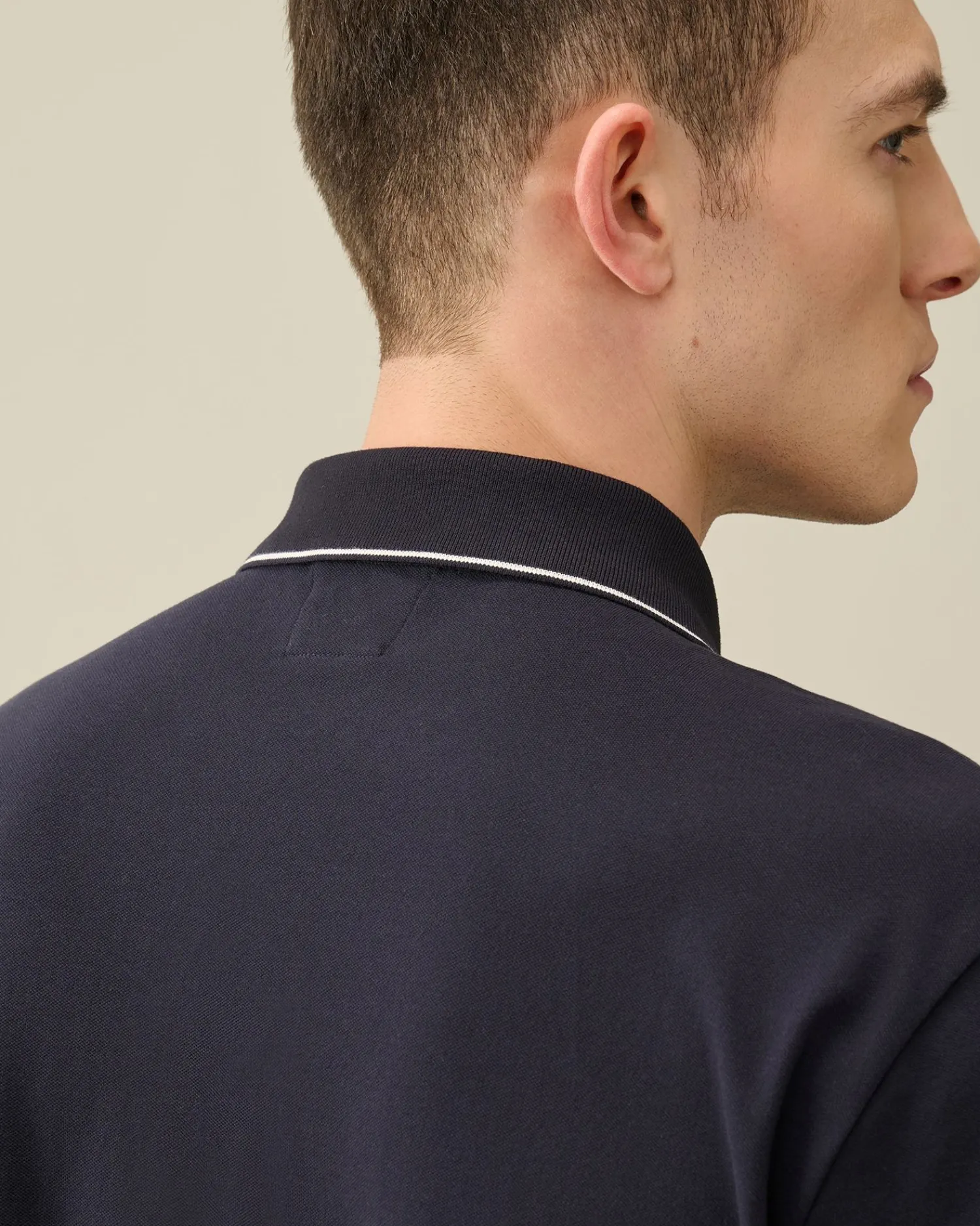 Shop C.P. Company 20/1 Jersey Boxy Polo Shirt Sort