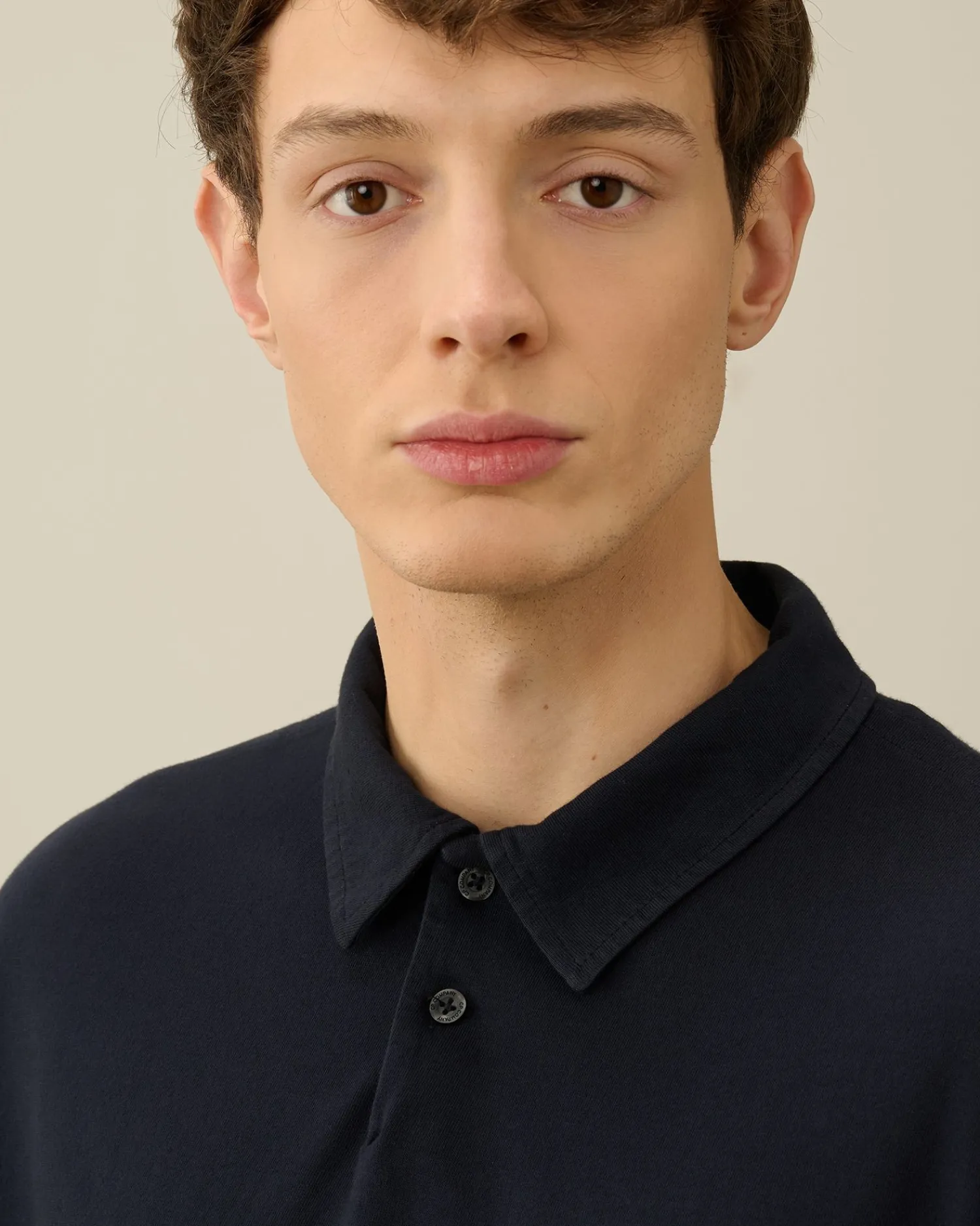 Best C.P. Company 20/1 Jersey Boxy Polo Shirt Total Eclipse-Blue