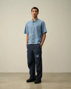 Discount C.P. Company 30/1 Jersey British Sailor T-Shirt Stjernelys Bla
