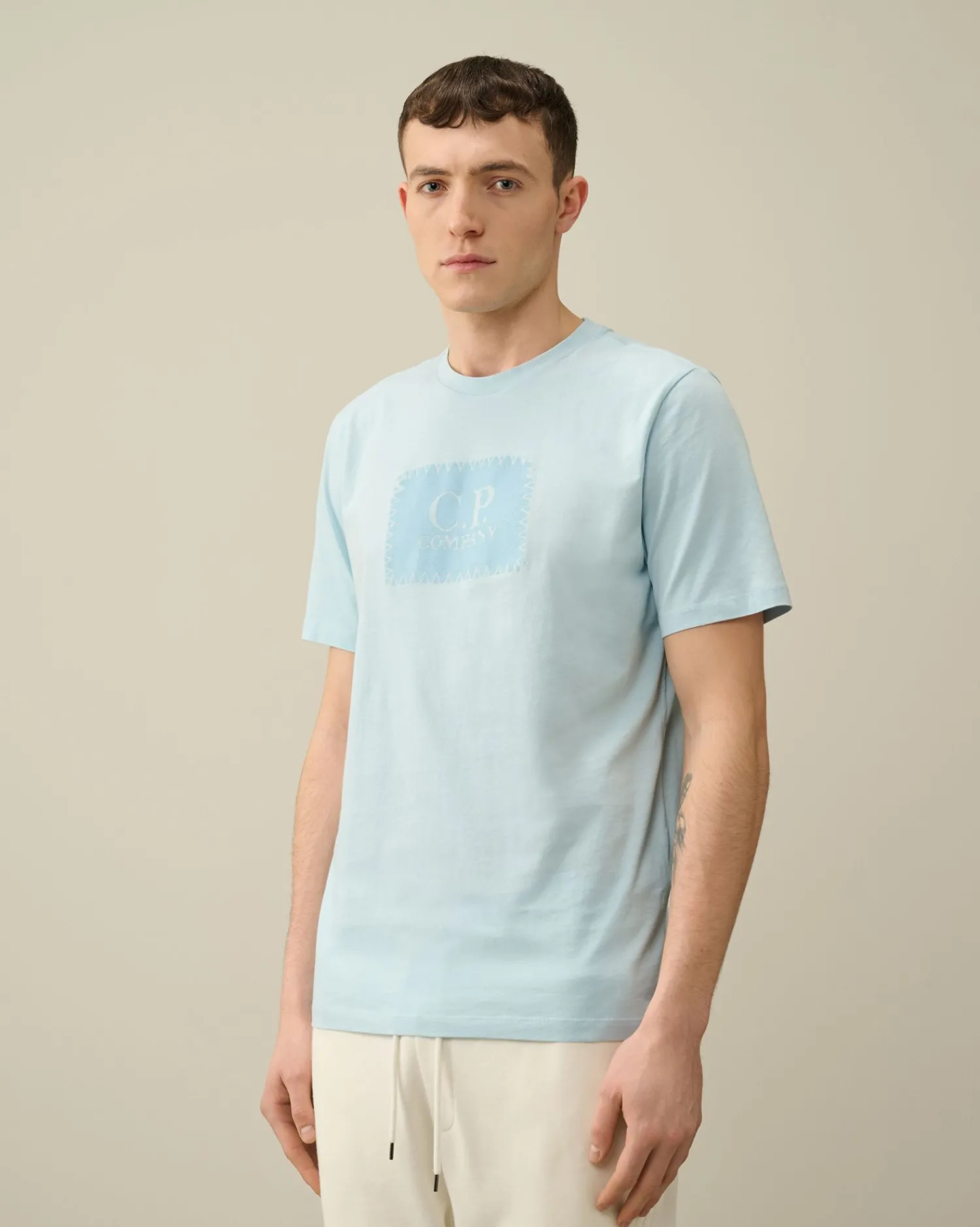 Flash Sale C.P. Company 1020 Jersey British Sailor T-Shirt Stovregn Gra