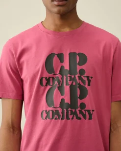 Cheap C.P. Company 30/1 Jersey British Sailor T-Shirt Gaze Hvid