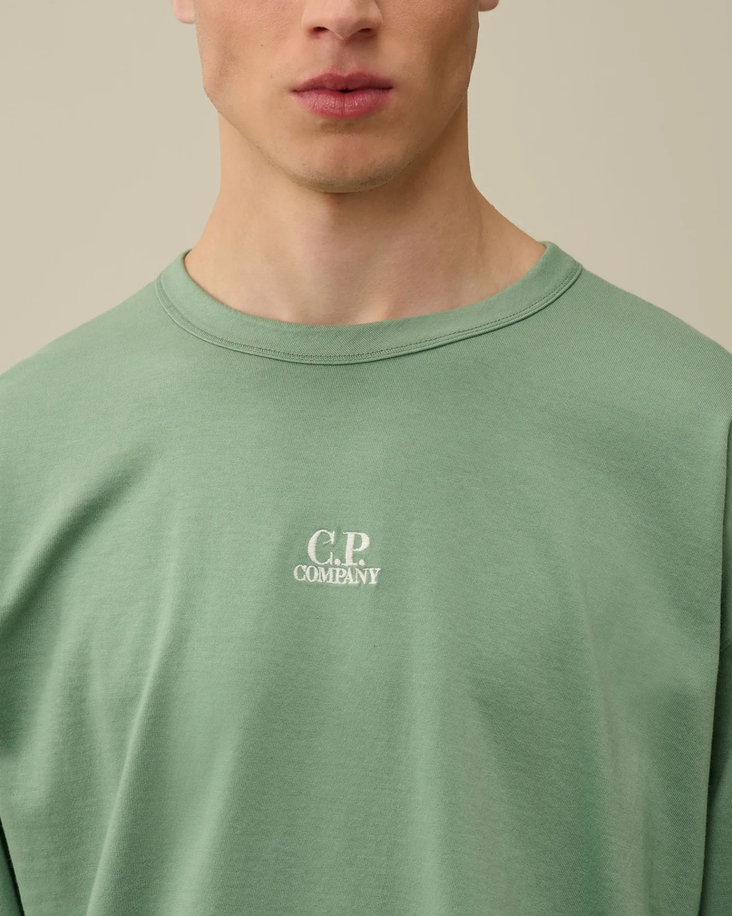 Fashion C.P. Company 30/1 Jersey British Sailor T-Shirt Total Eclipse-Blue