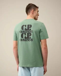 Fashion C.P. Company 1020 Jersey British Sailor T-Shirt Pistacie Shell-Beige