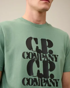 Fashion C.P. Company 1020 Jersey British Sailor T-Shirt Pistacie Shell-Beige