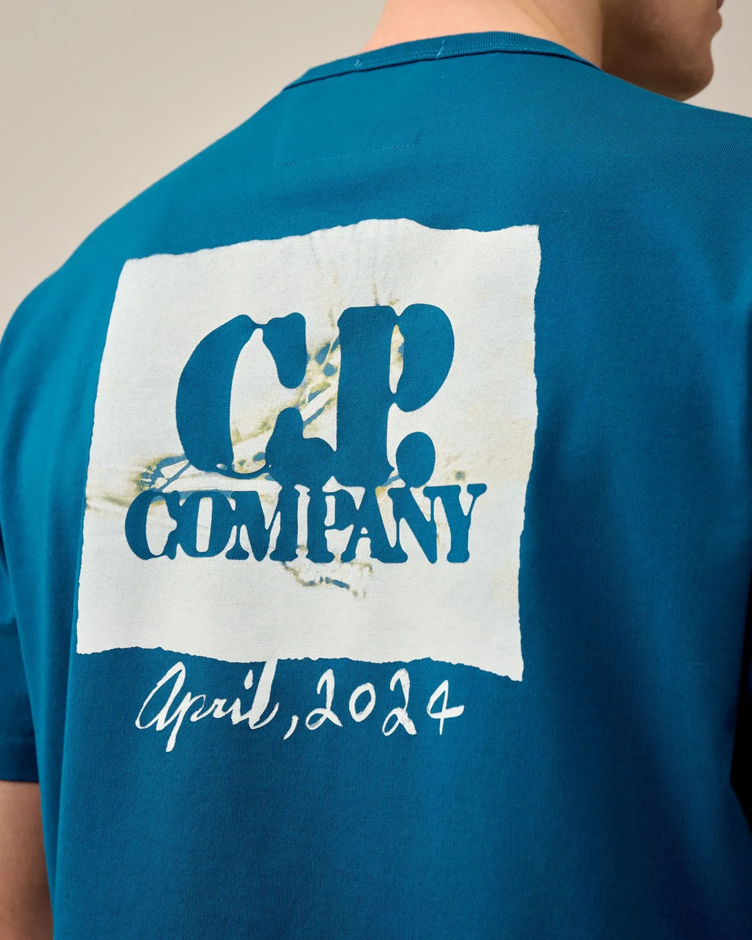 Fashion C.P. Company 1020 Jersey British Sailor T-Shirt Gaze Hvid