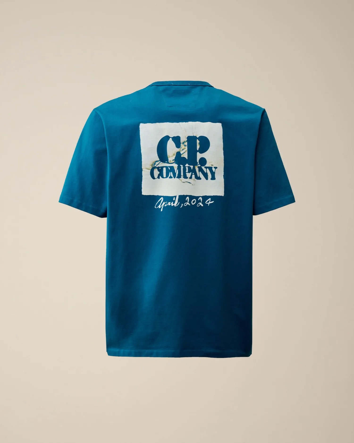 Fashion C.P. Company 1020 Jersey British Sailor T-Shirt Gaze Hvid