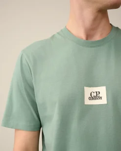 Sale C.P. Company 30/1 Jersey Goggle T-Shirt Himmelsk Pink