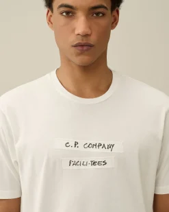 Cheap C.P. Company 30/1 Jersey Goggle T-Shirt Sort