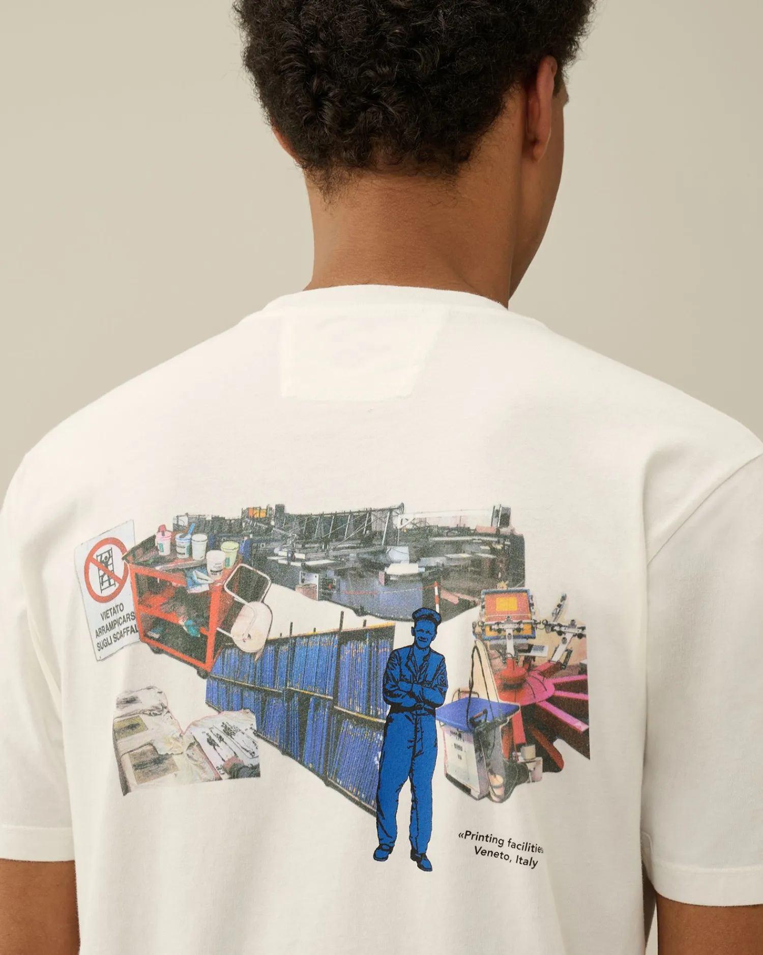 Cheap C.P. Company 30/1 Jersey Goggle T-Shirt Sort