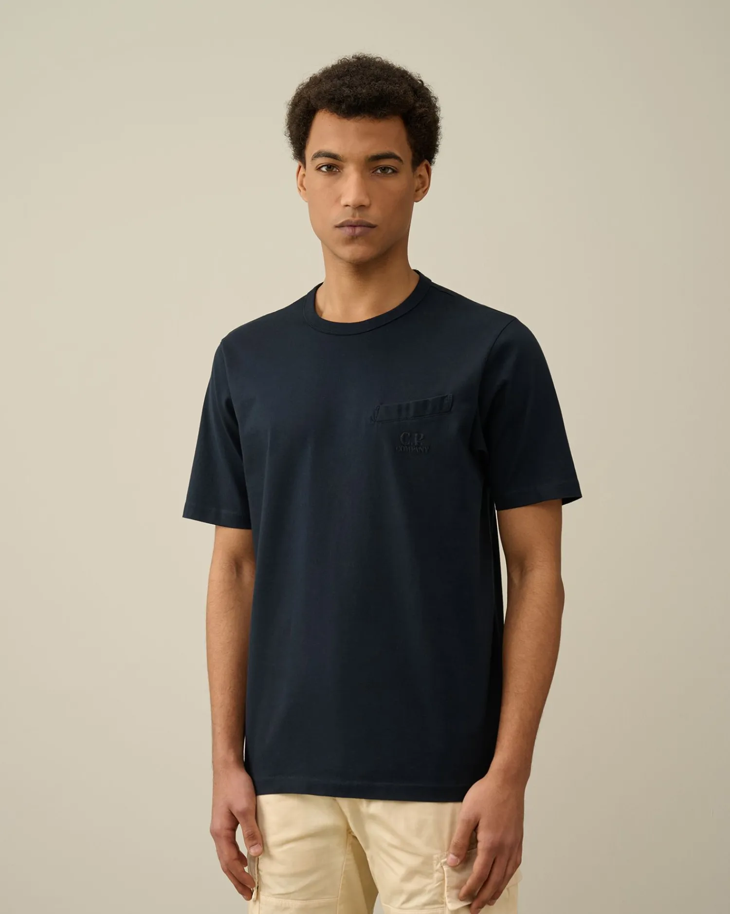Best Sale C.P. Company 30/1 Jersey Grafisk T-Shirt Rod Knop
