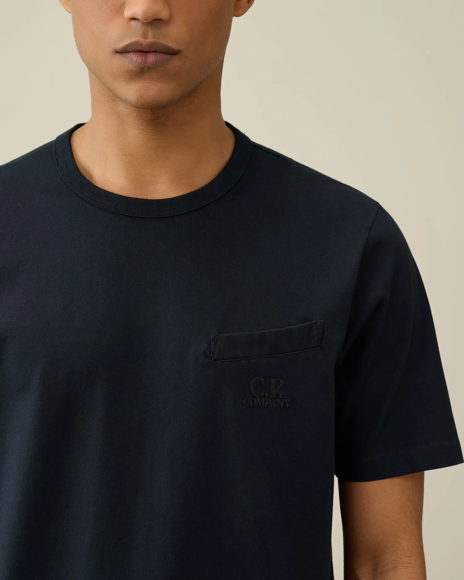 Best Sale C.P. Company 30/1 Jersey Grafisk T-Shirt Rod Knop
