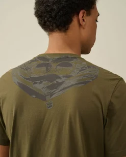 Shop C.P. Company 30/1 Jersey Grafisk T-Shirt Green Bay