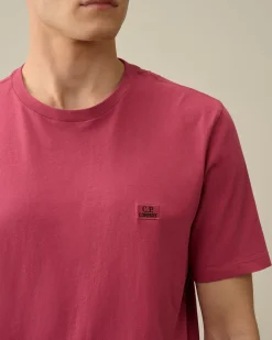 Cheap C.P. Company 30/1 Jersey Label Style Logo T-Shirt Gra Melange