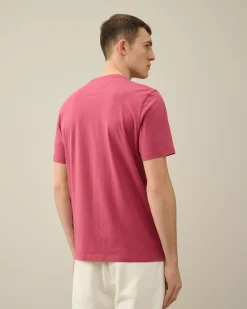 Online C.P. Company 30/1 Jersey Logo T-Shirt Gaze Hvid