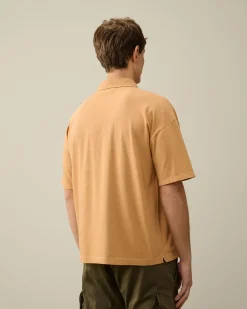 Best C.P. Company 30/1 Jersey Logo T-Shirt Stovregn Gra