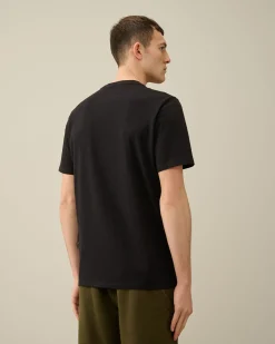 Hot C.P. Company 30/1 Jersey Logo T-Shirt Sort