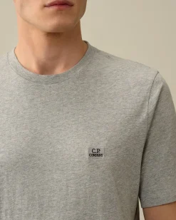 New C.P. Company 30/1 Jersey Logo T-Shirt Ivy Gron