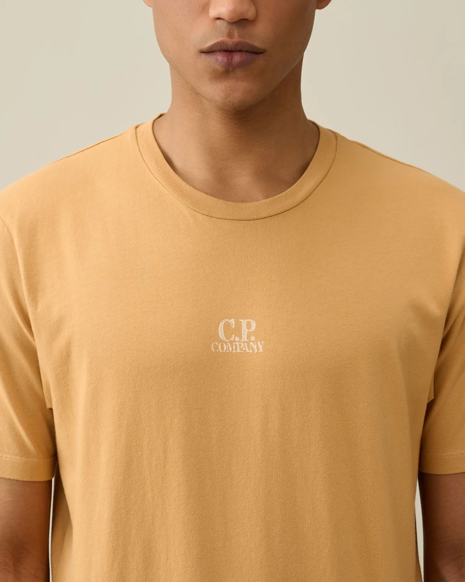 Fashion C.P. Company 1020 Jersey Pocket Polo Shirt Pistacie Shell-Beige