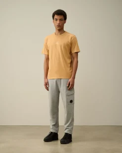 Fashion C.P. Company 1020 Jersey Pocket Polo Shirt Pistacie Shell-Beige