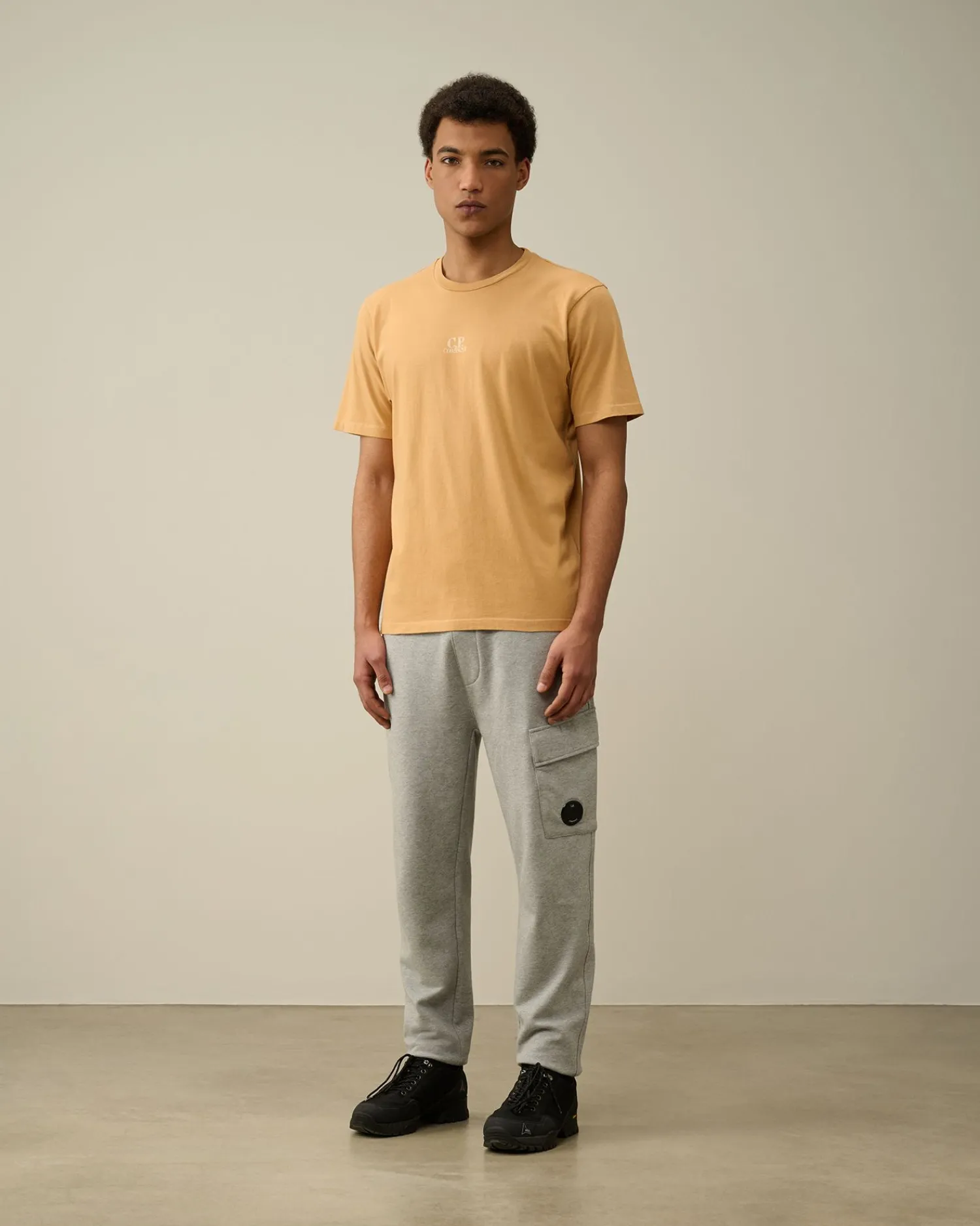Fashion C.P. Company 1020 Jersey Pocket Polo Shirt Pistacie Shell-Beige