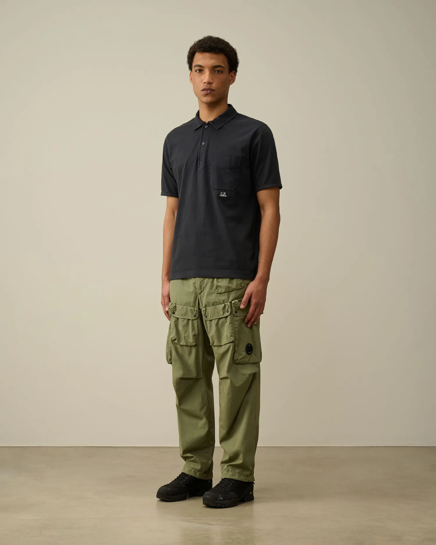 Best C.P. Company 30/1 Jersey Relaxed Logo T-Shirt Rod Knop