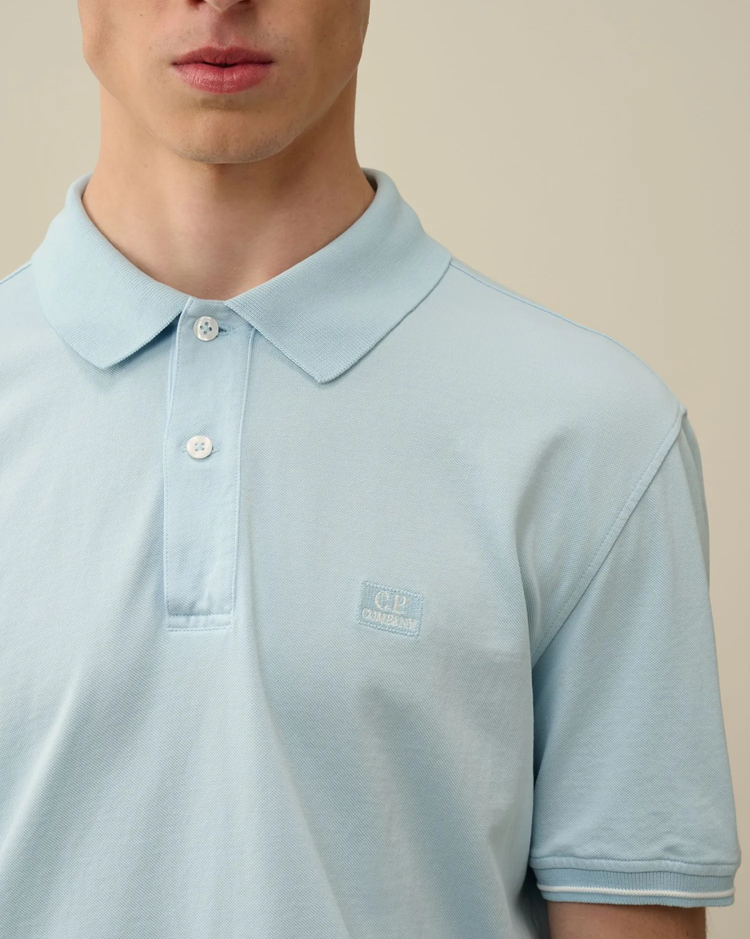 Cheap C.P. Company 70/2 Mercerized Jersey Polo Shirt Andegron