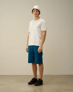 New C.P. Company 70/2 Mercerized Jersey T-Shirt Total Eclipse-Blue
