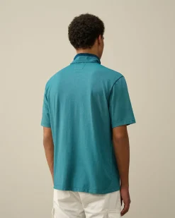 Outlet C.P. Company 30/2 Mercerized Jersey Twisted Pocket T-Shirt Blaek Bla