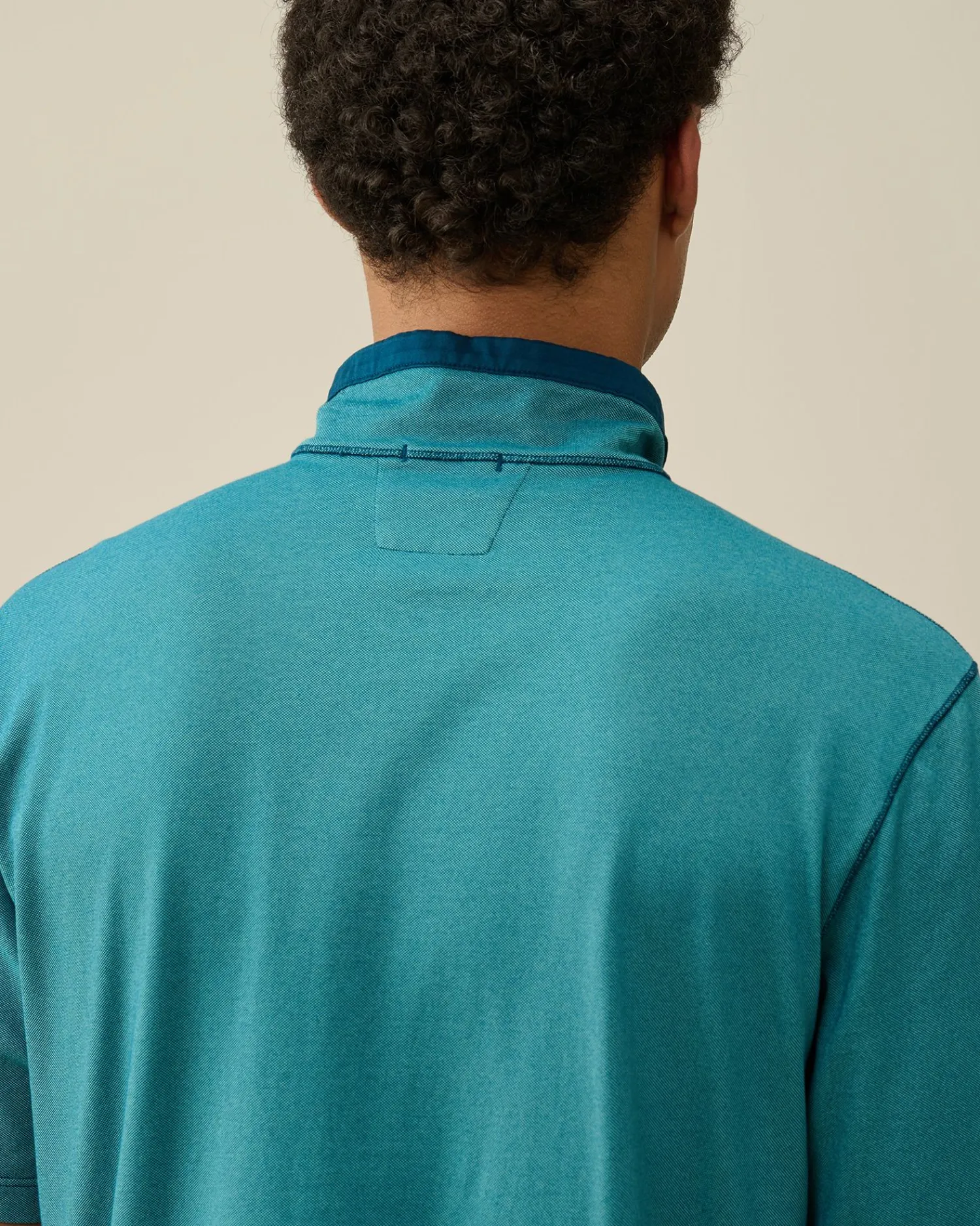 Outlet C.P. Company 30/2 Mercerized Jersey Twisted Pocket T-Shirt Blaek Bla