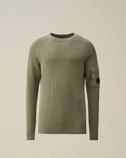 Clearance C.P. Company 30/2 Mercerized Jersey Twisted British Sailor T-Shirt Pistacie Shell-Beige