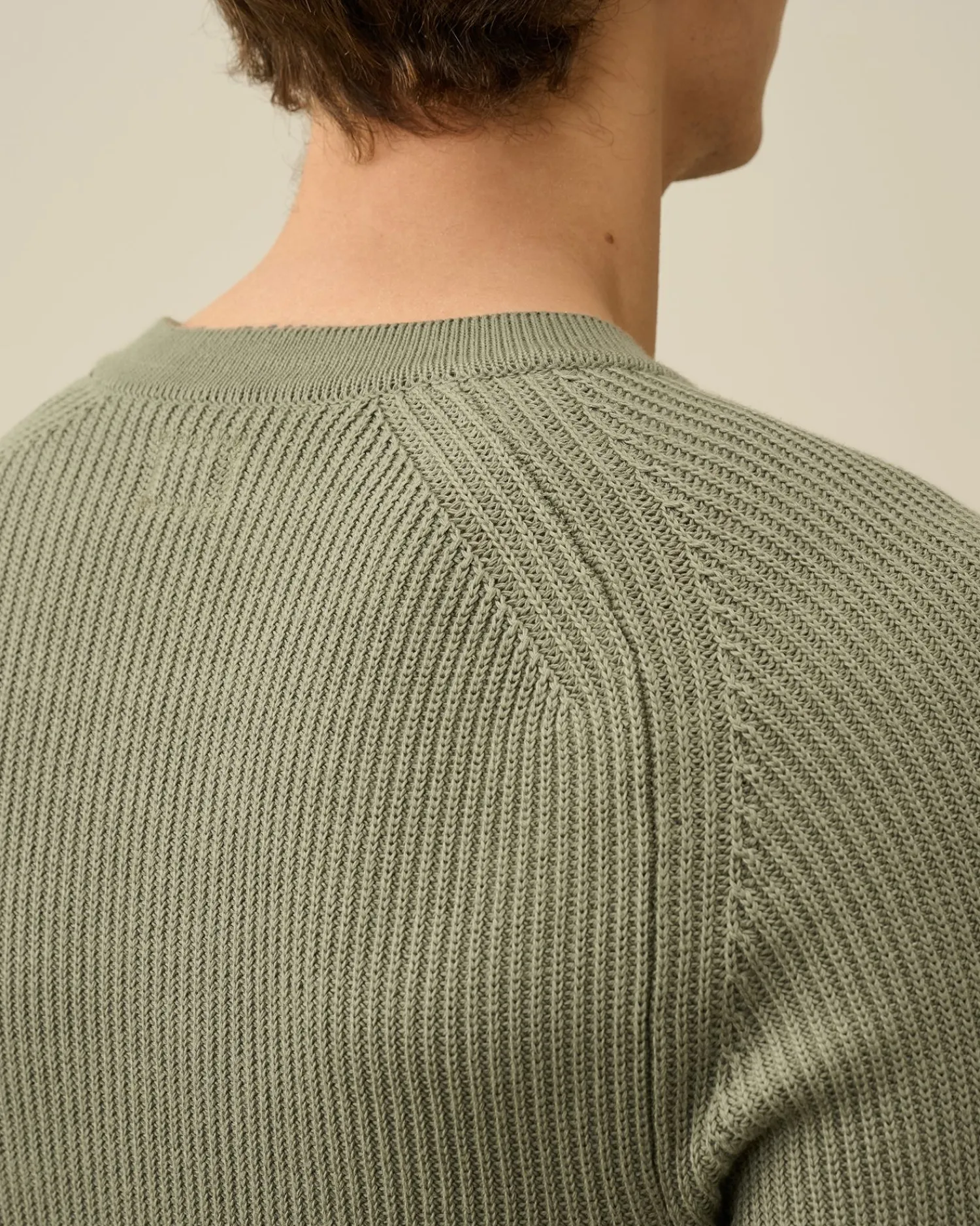 Clearance C.P. Company 30/2 Mercerized Jersey Twisted British Sailor T-Shirt Pistacie Shell-Beige