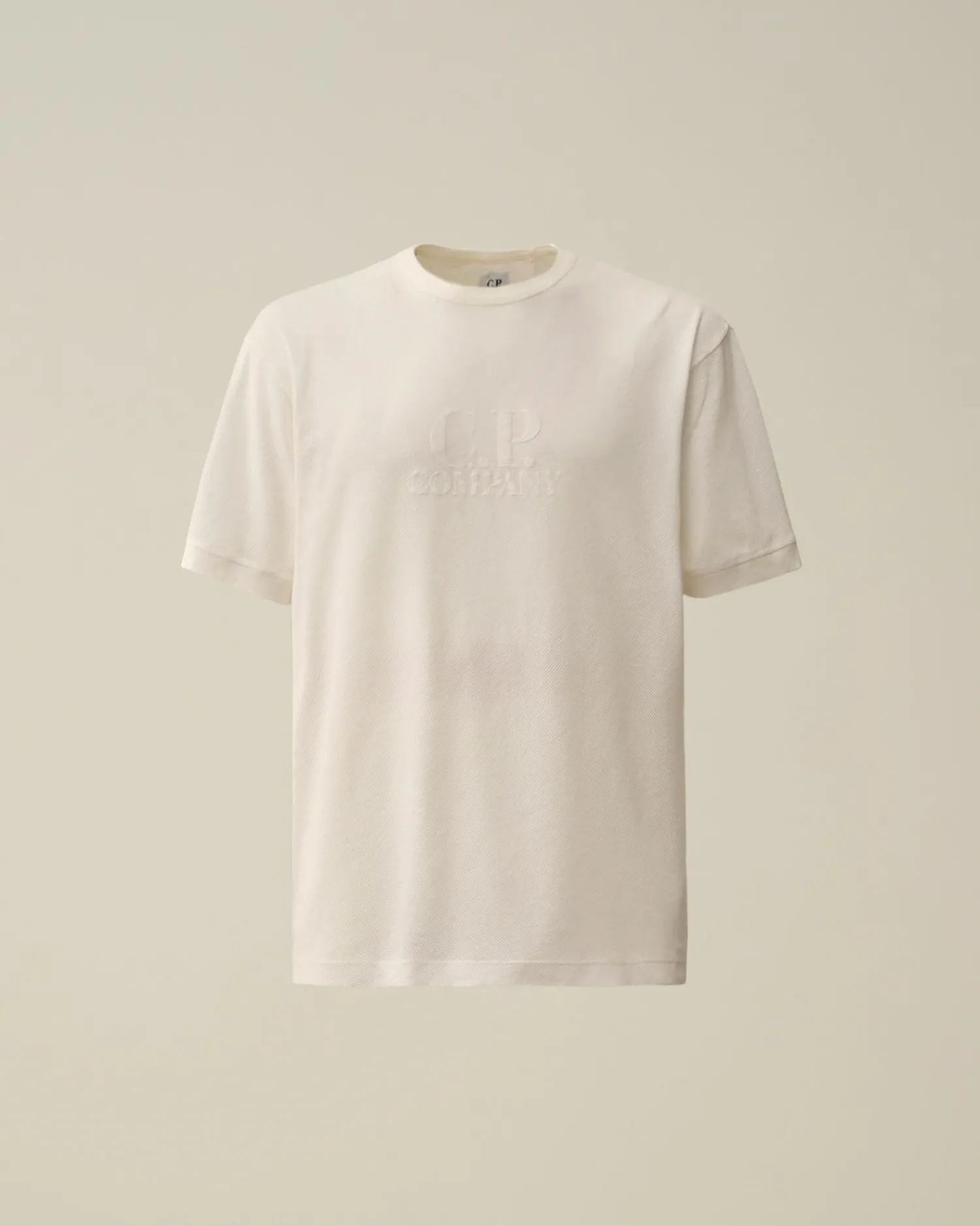 New C.P. Company 24/1 Piquet Resist Dyed Polo Shirt Guld Flamme-Orange