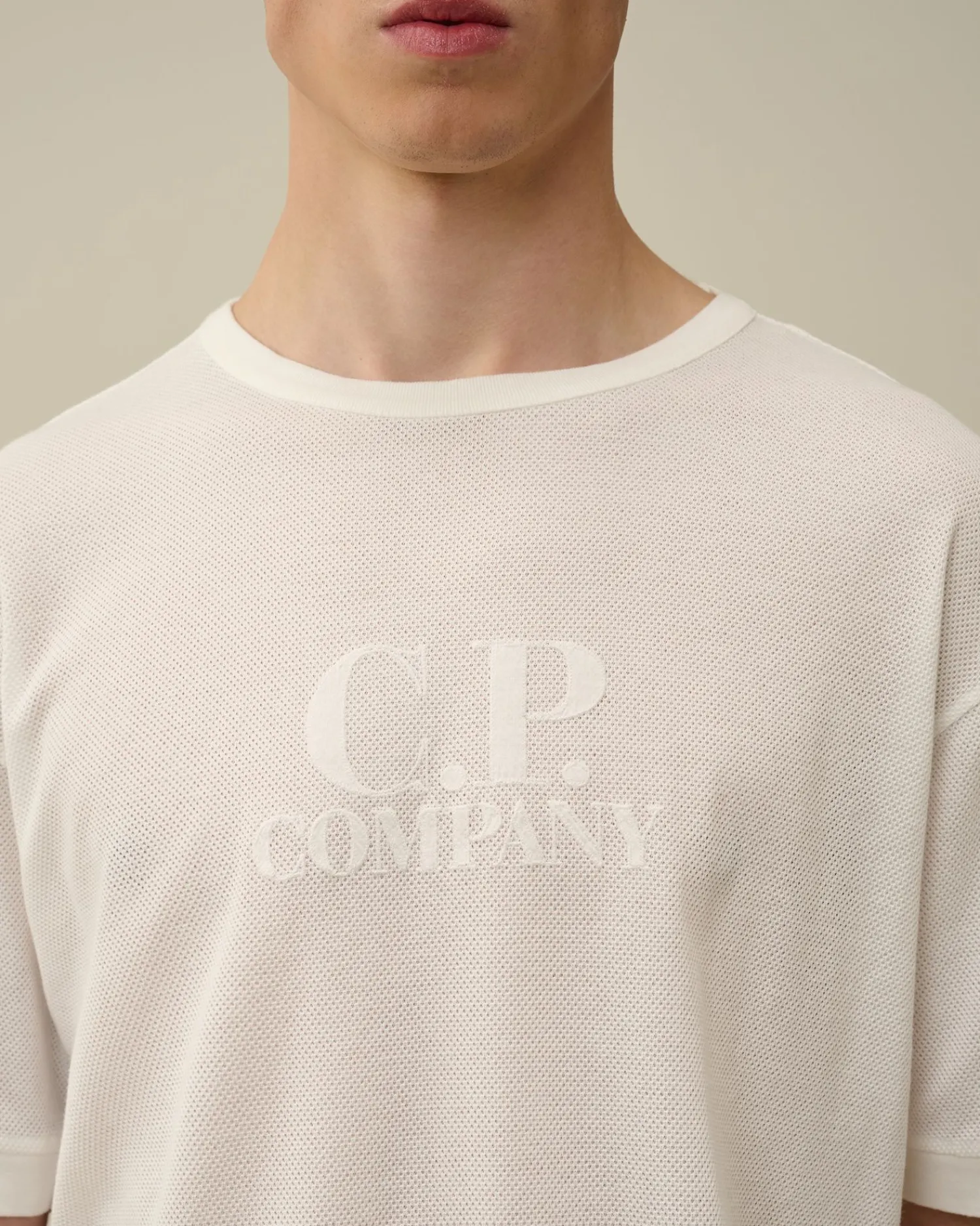 New C.P. Company 24/1 Piquet Resist Dyed Polo Shirt Guld Flamme-Orange
