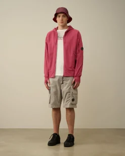 Best C.P. Company 30/1 Svampe Fleece Kortaermet Sweatshirt Agave Gron