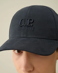 Cheap C.P. Company Beanie Af Bomuldsbriller Gaze Hvid