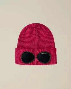 New C.P. Company Beanie Af Bomuldsbriller Total Eclipse-Blue