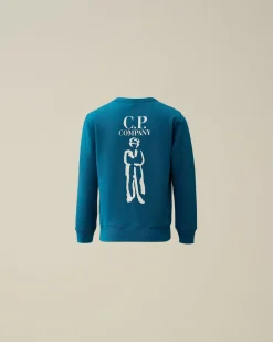 Flash Sale C.P. Company Beanie I Bomuldsbriller Til Børn Hvid Paere