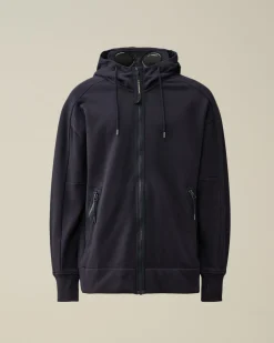 Fashion C.P. Company Blandet Skjorte Med Lynlas I Bomuldsfleece Ivy Gron
