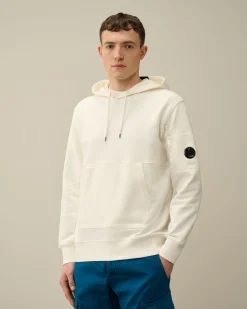 Online C.P. Company Blandet Sweatshirt I Bomuldsfleece Ivy Gron